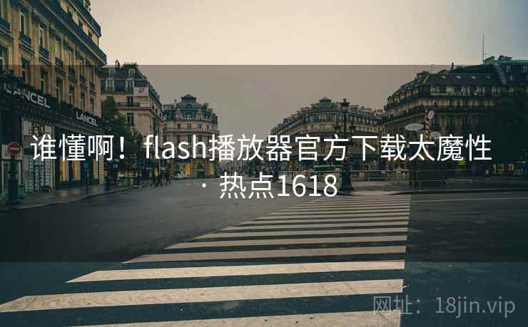 谁懂啊！flash播放器官方下载太魔性 · 热点1618